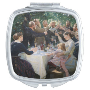 Peder Severin Kroyer - Hip, Hip, Hurrah! Compact Mirror