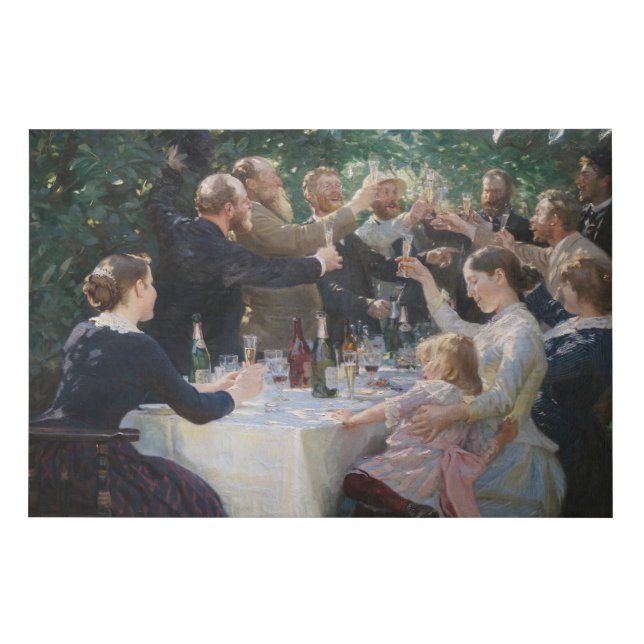 Peder Severin Kroyer - Hip, Hip, Hurrah! Faux Canvas Print (Front)