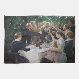 Peder Severin Kroyer - Hip, Hip, Hurrah! Kitchen Towel