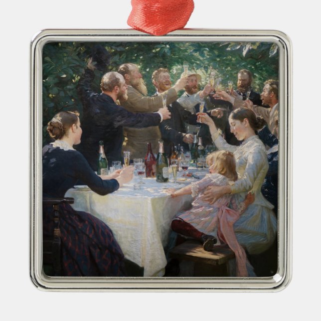 Peder Severin Kroyer - Hip, Hip, Hurrah! Metal Ornament (Front)