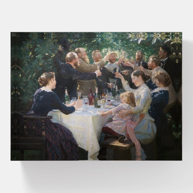 Peder Severin Kroyer - Hip, Hip, Hurrah! Paperweight (Front)