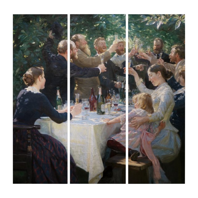 Peder Severin Kroyer - Hip, Hip, Hurrah! Triptych (Front)