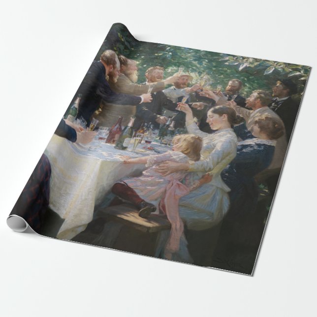 Peder Severin Kroyer - Hip, Hip, Hurrah! Wrapping Paper (Unrolled)