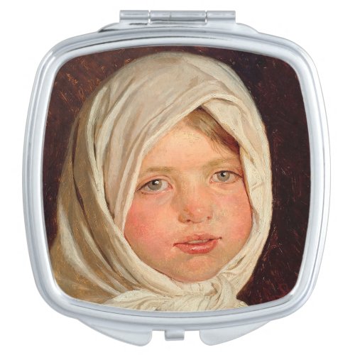 Peder Severin Kroyer _ Little girl from Hornbaek Compact Mirror