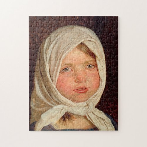 Peder Severin Kroyer _ Little girl from Hornbaek Jigsaw Puzzle