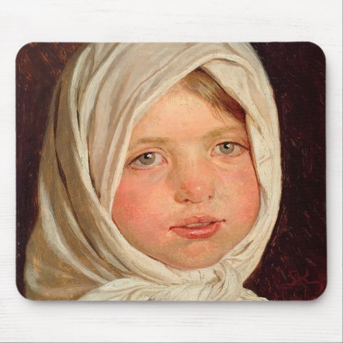 Peder Severin Kroyer _ Little girl from Hornbaek Mouse Pad