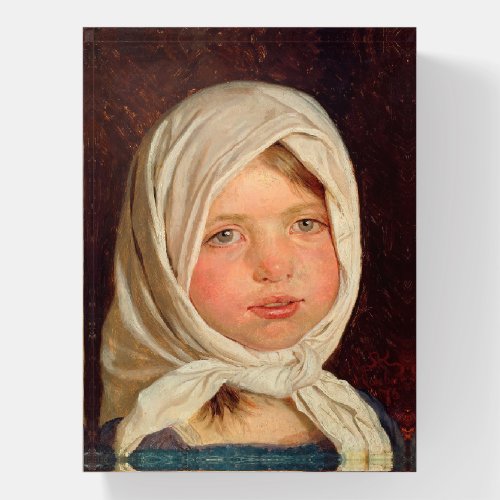 Peder Severin Kroyer _ Little girl from Hornbaek Paperweight