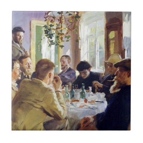 Peder Severin Kroyer _ Lunchtime Ceramic Tile