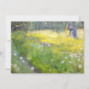 Peder Severin Kroyer - Marie Kroyer in the Garden Invitation