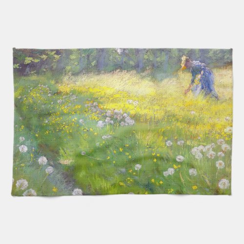 Peder Severin Kroyer _ Marie Kroyer in the Garden Kitchen Towel