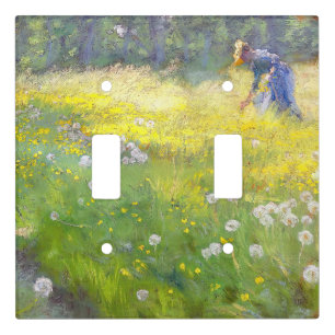 Peder Severin Kroyer - Marie Kroyer in the Garden Light Switch Cover