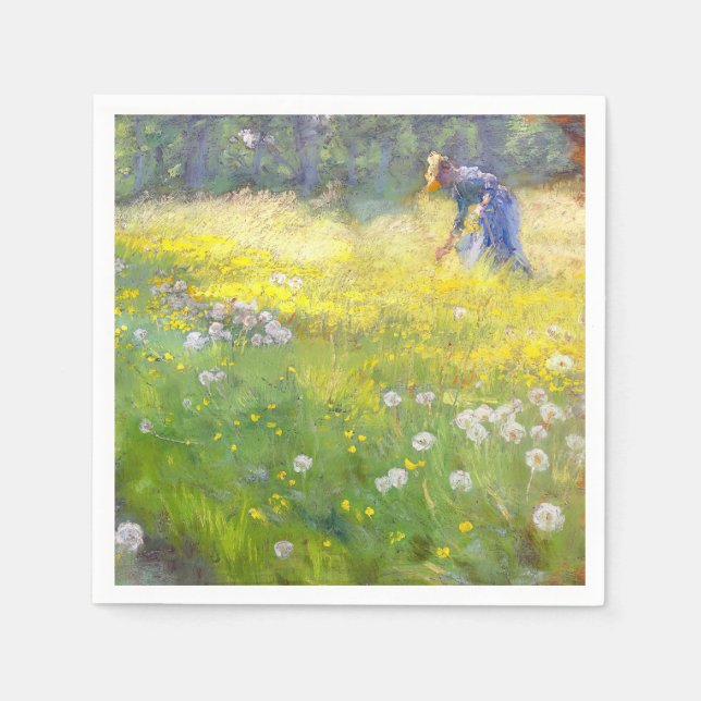 Peder Severin Kroyer - Marie Kroyer in the Garden Napkins (Front)