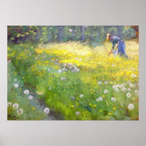 Peder Severin Kroyer _ Marie Kroyer in the Garden Poster