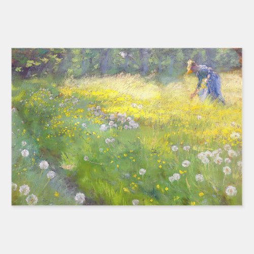 Peder Severin Kroyer _ Marie Kroyer in the Garden Wrapping Paper Sheets