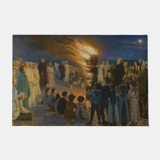 Peder Severin Kroyer - Midsummer's Eve Bonfire Doormat (Front)