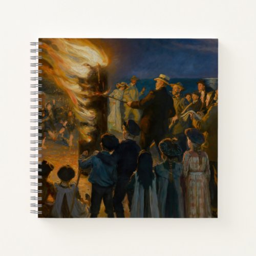 Peder Severin Kroyer _ Midsummers Eve Bonfire Notebook