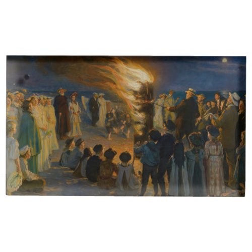 Peder Severin Kroyer _ Midsummers Eve Bonfire Place Card Holder