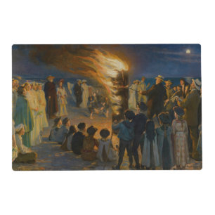 Peder Severin Kroyer - Midsummer's Eve Bonfire Placemat