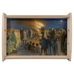 Peder Severin Kroyer - Midsummer's Eve Bonfire Serving Tray