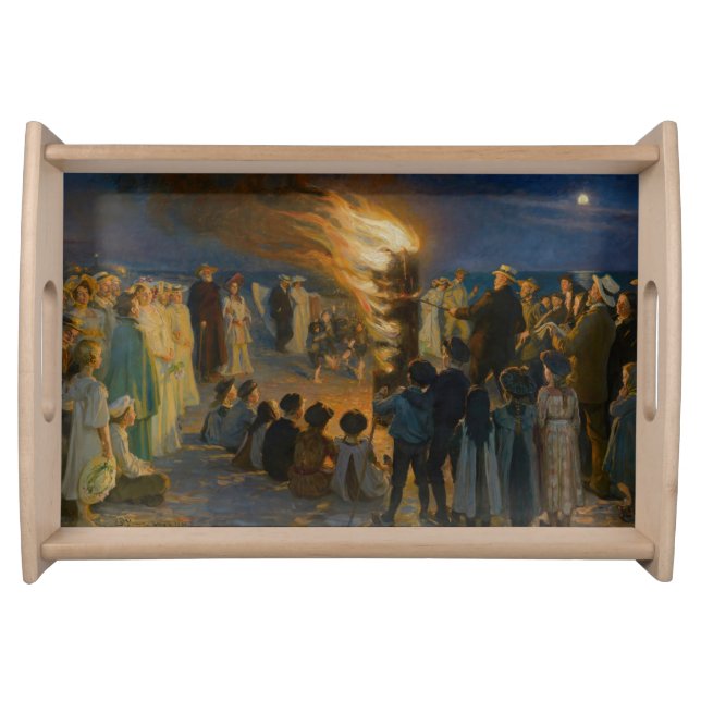 Peder Severin Kroyer - Midsummer's Eve Bonfire Serving Tray (Front)