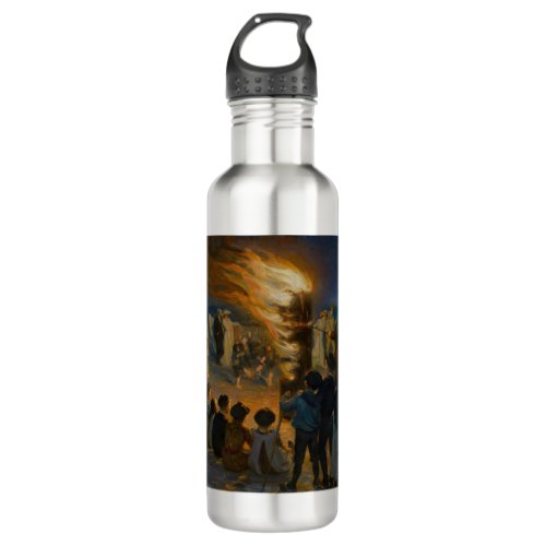 Peder Severin Kroyer _ Midsummers Eve Bonfire Stainless Steel Water Bottle