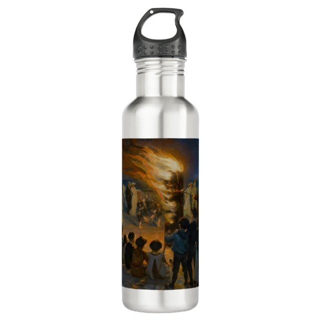 Peder Severin Kroyer - Midsummer's Eve Bonfire Stainless Steel Water Bottle (Front)
