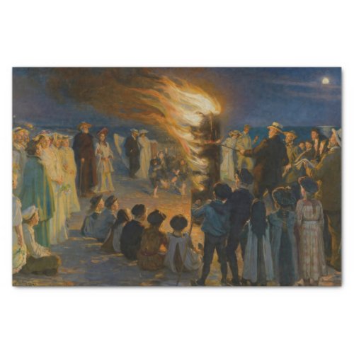 Peder Severin Kroyer _ Midsummers Eve Bonfire Tissue Paper