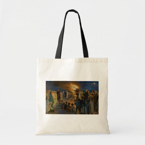 Peder Severin Kroyer _ Midsummers Eve Bonfire Tote Bag