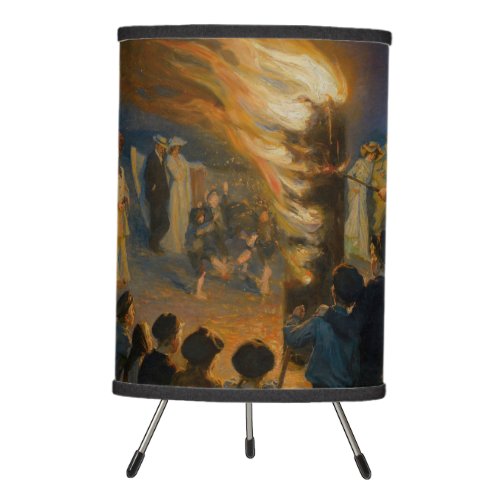 Peder Severin Kroyer _ Midsummers Eve Bonfire Tripod Lamp