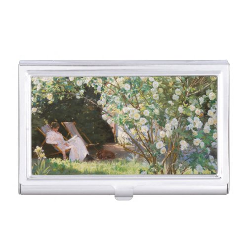 Peder Severin Kroyer _ Roses Business Card Case