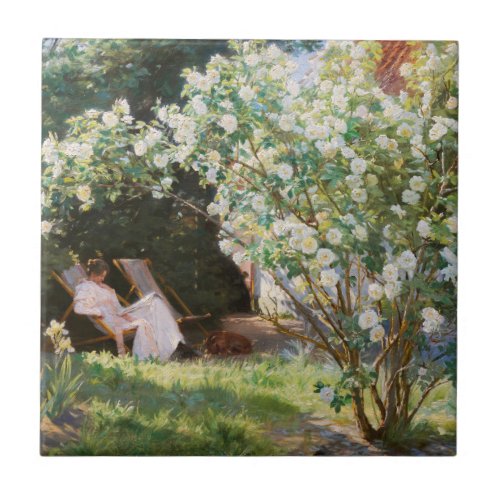 Peder Severin Kroyer _ Roses Ceramic Tile