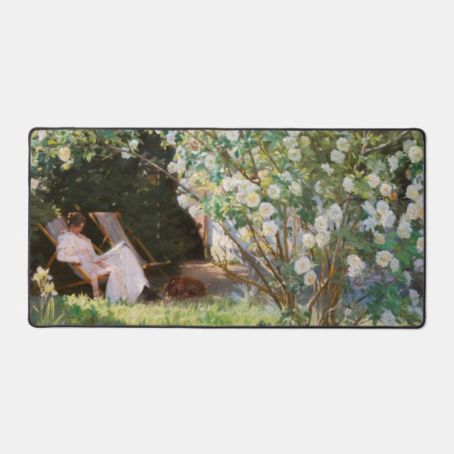 Peder Severin Kroyer - Roses Desk Mat (Front)
