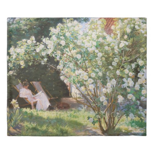 Peder Severin Kroyer _ Roses Duvet Cover