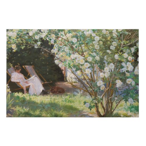 Peder Severin Kroyer _ Roses Faux Canvas Print