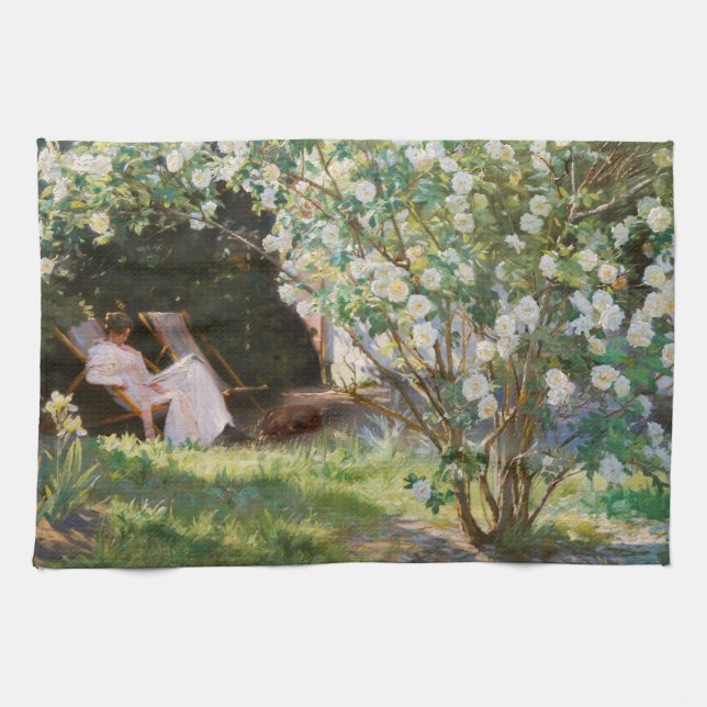 Peder Severin Kroyer - Roses Kitchen Towel (Horizontal)