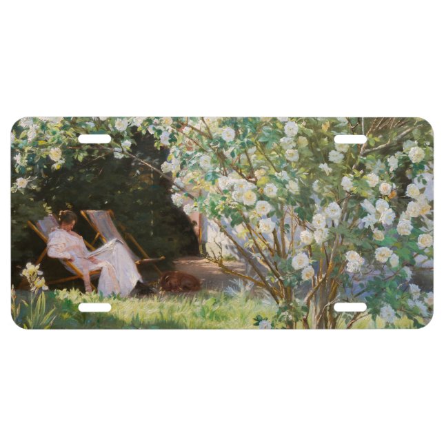 Peder Severin Kroyer - Roses License Plate (Front)