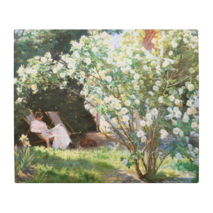 Peder Severin Kroyer - Roses Metal Print