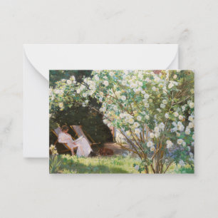 Peder Severin Kroyer - Roses Note Card