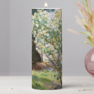 Peder Severin Kroyer - Roses Pillar Candle