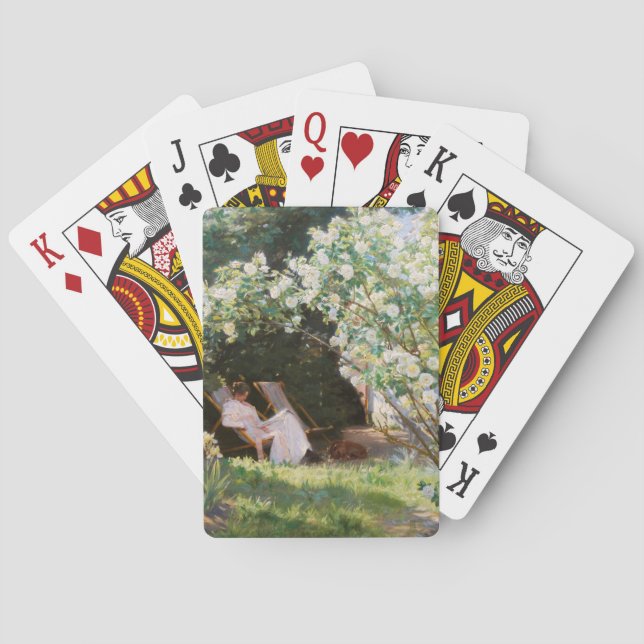 Peder Severin Kroyer - Roses Poker Cards (Back)