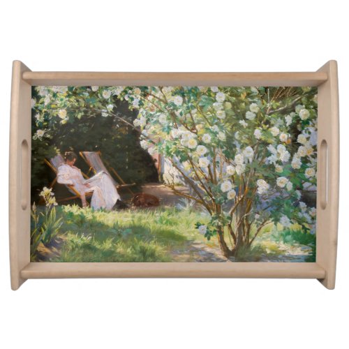 Peder Severin Kroyer _ Roses Serving Tray