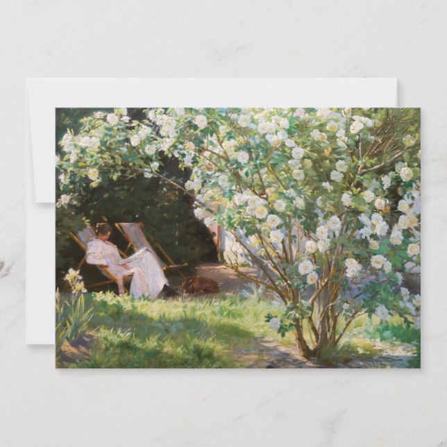 Peder Severin Kroyer - Roses Thank You Card (Front)