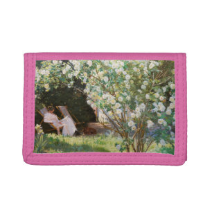 Peder Severin Kroyer - Roses Trifold Wallet