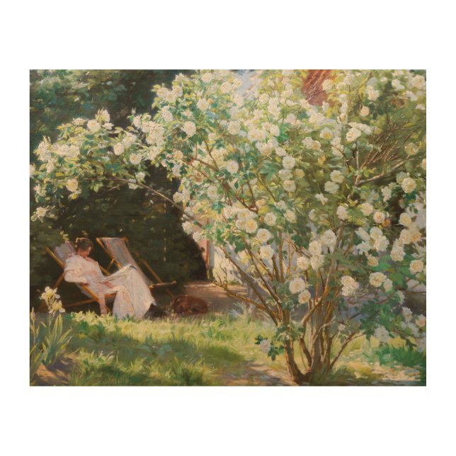 Peder Severin Kroyer - Roses Wood Wall Art (Front)