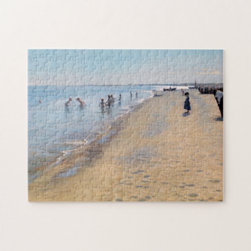 Peder Severin Kroyer _ Summer Day at Skagen Beach Jigsaw Puzzle