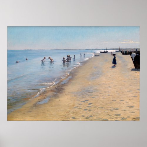 Peder Severin Kroyer _ Summer Day at Skagen Beach Poster