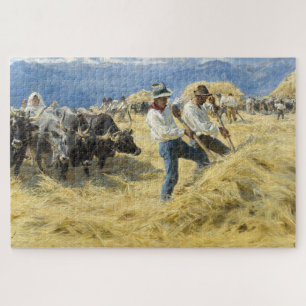 Peder Severin Kroyer - Threshing in the Abruzzi Jigsaw Puzzle