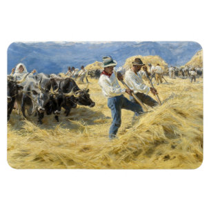 Peder Severin Kroyer - Threshing in the Abruzzi Magnet