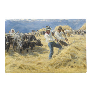 Peder Severin Kroyer - Threshing in the Abruzzi Placemat
