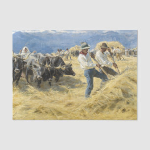 Peder Severin Kroyer - Threshing in the Abruzzi Tissue Paper